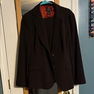 Style & Co. Black Women's Pinstripe Pantsuit Jacket